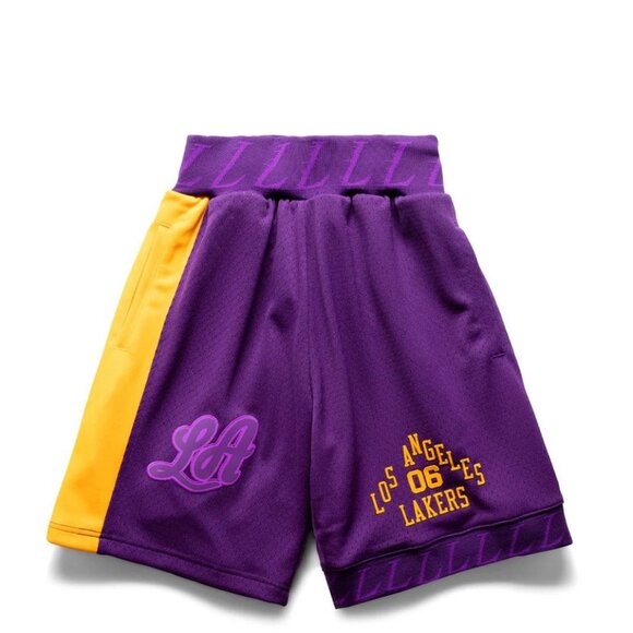 LA Lakers Bodega x Mitchell & Ness My Towns Worldwide Respect Lakers Shorts - Picture 1 of 5